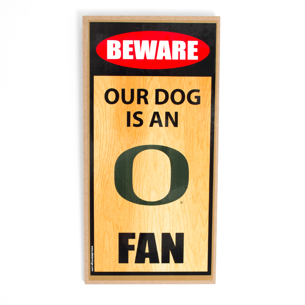 Classic Oregon O, Dog, Wood Sign